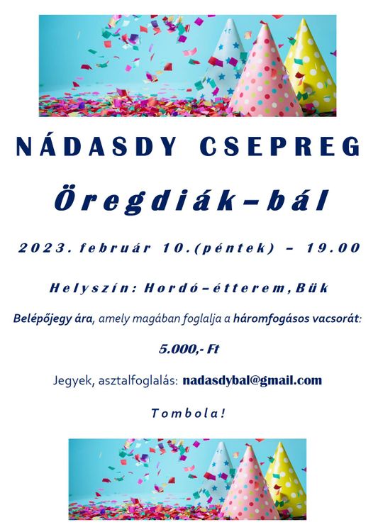 Nádasdy Csepreg - Öregdiák-bál 2023